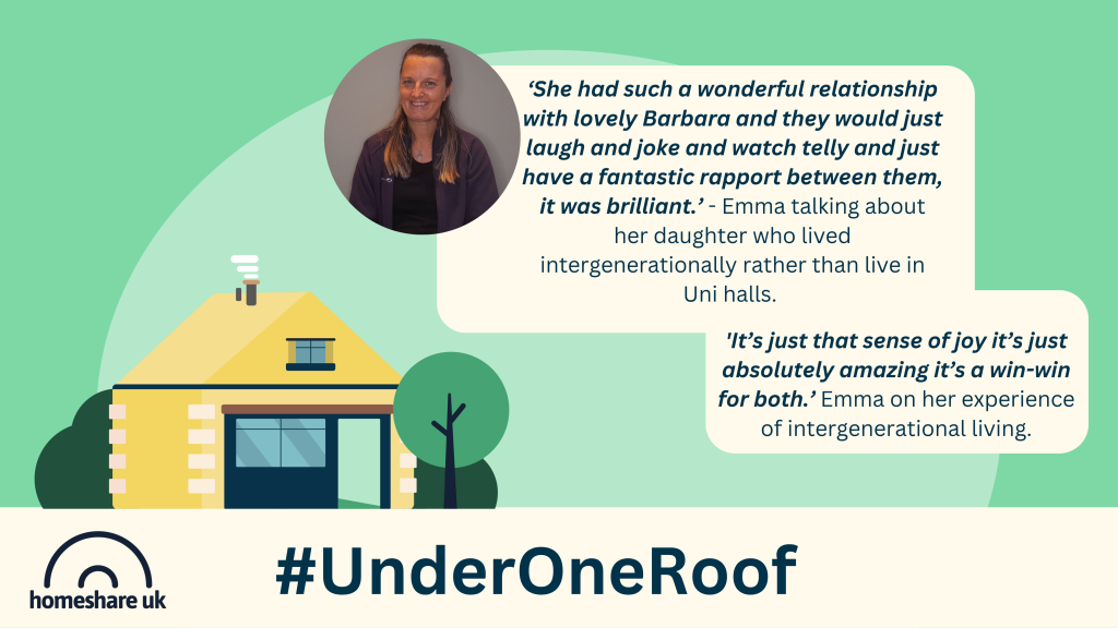 Quote from Emma about Intergenerational living